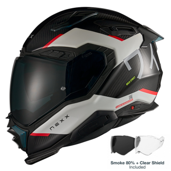 NEXX X.WST3 MANGA WHITE / RED (CARBON FIBER)